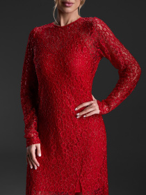 Платье макси ISSA Plus модель 15428_красный Фото