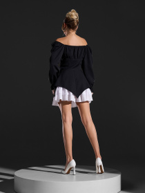 Платье мини ISSA Plus модель SA-682_черный Фото