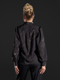 Рубашка повседневная ISSA Plus модель SA-683_черный Фото