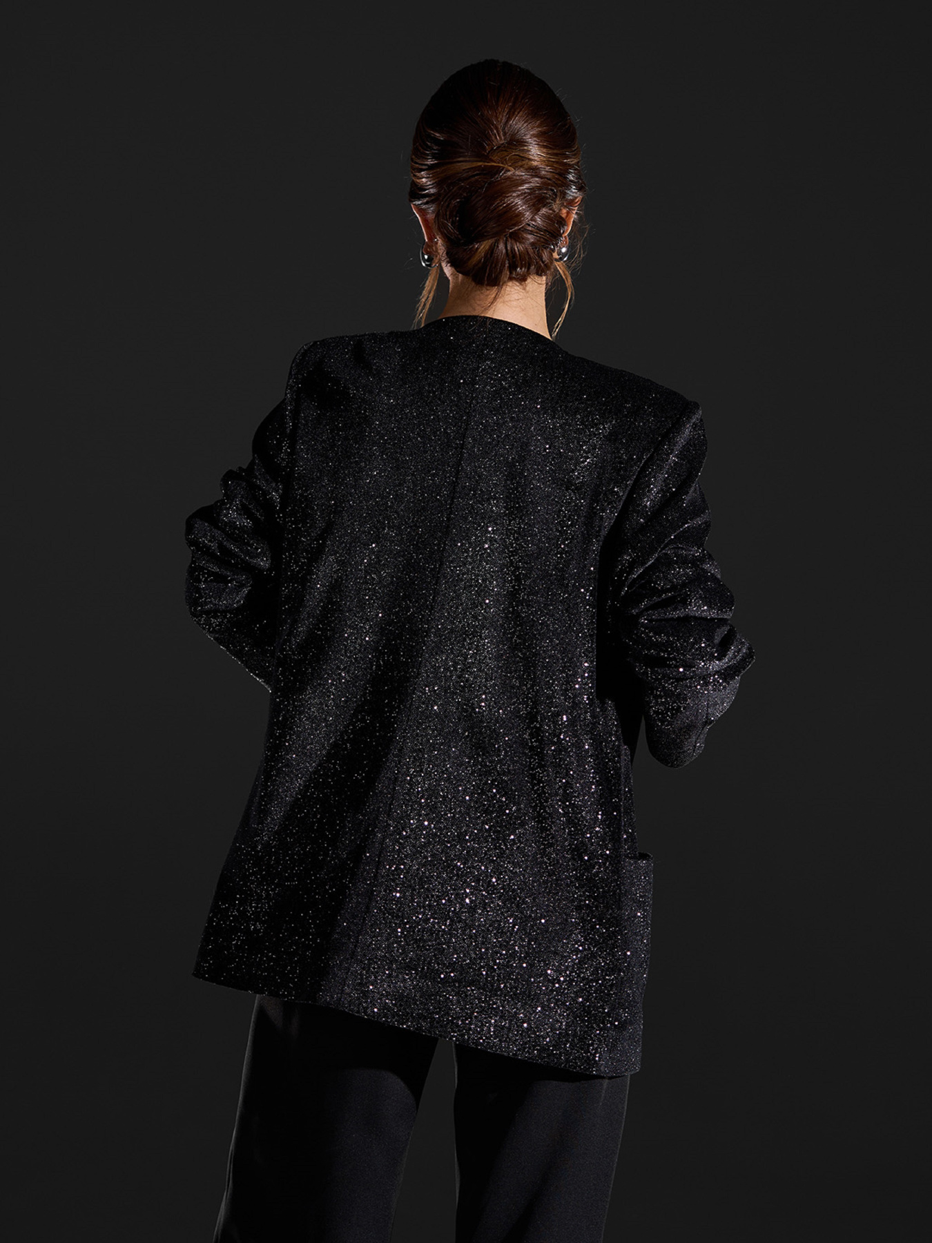 Пиджак ISSA Plus модель 15434_черный Фото