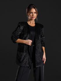 Пиджак ISSA Plus модель 15434_черный Фото