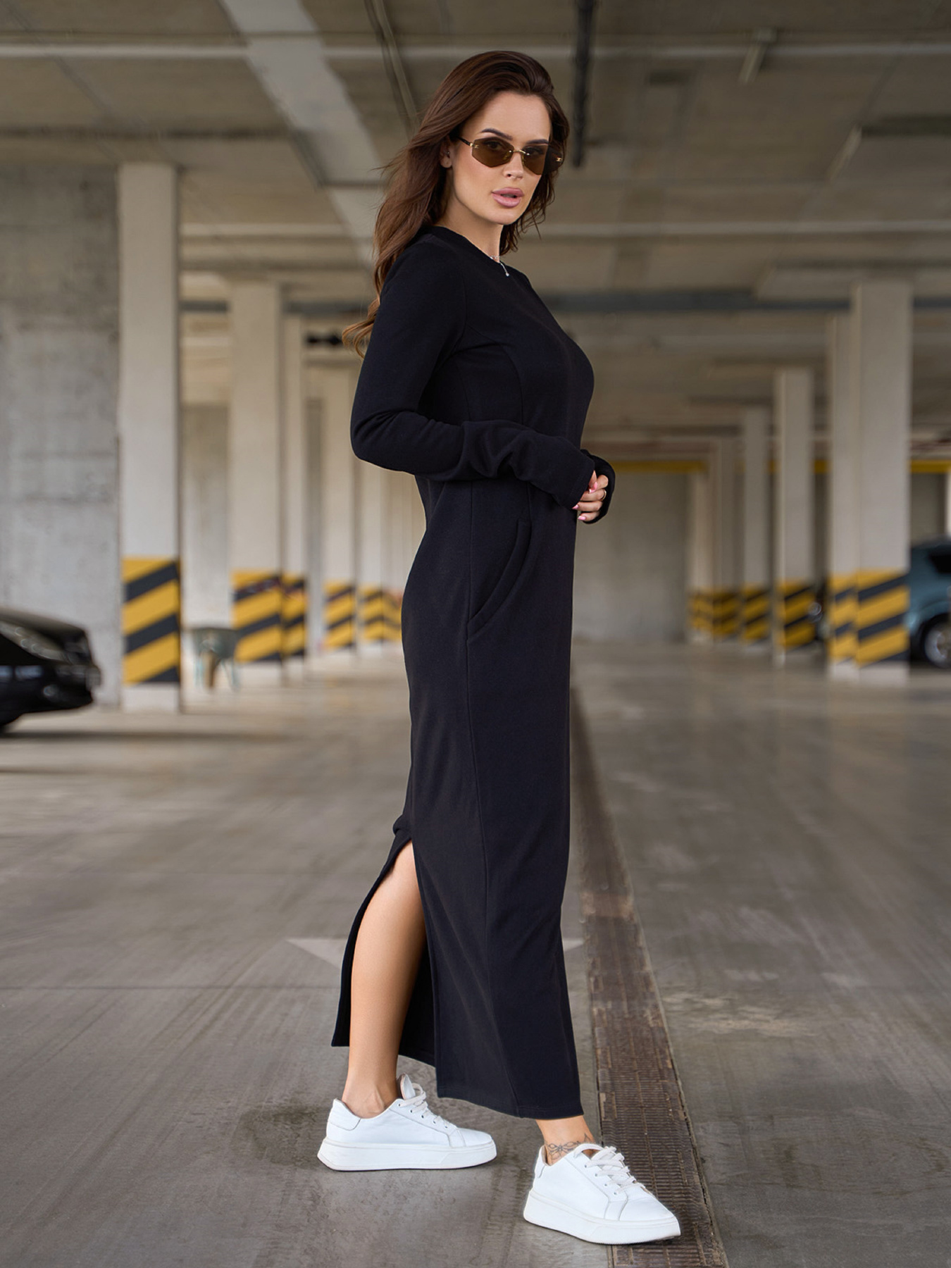 Платье макси ISSA Plus модель 14840A_черный Фото