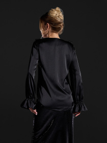 Сорочка повсякденна ISSA Plus модель 15429_черный Фото