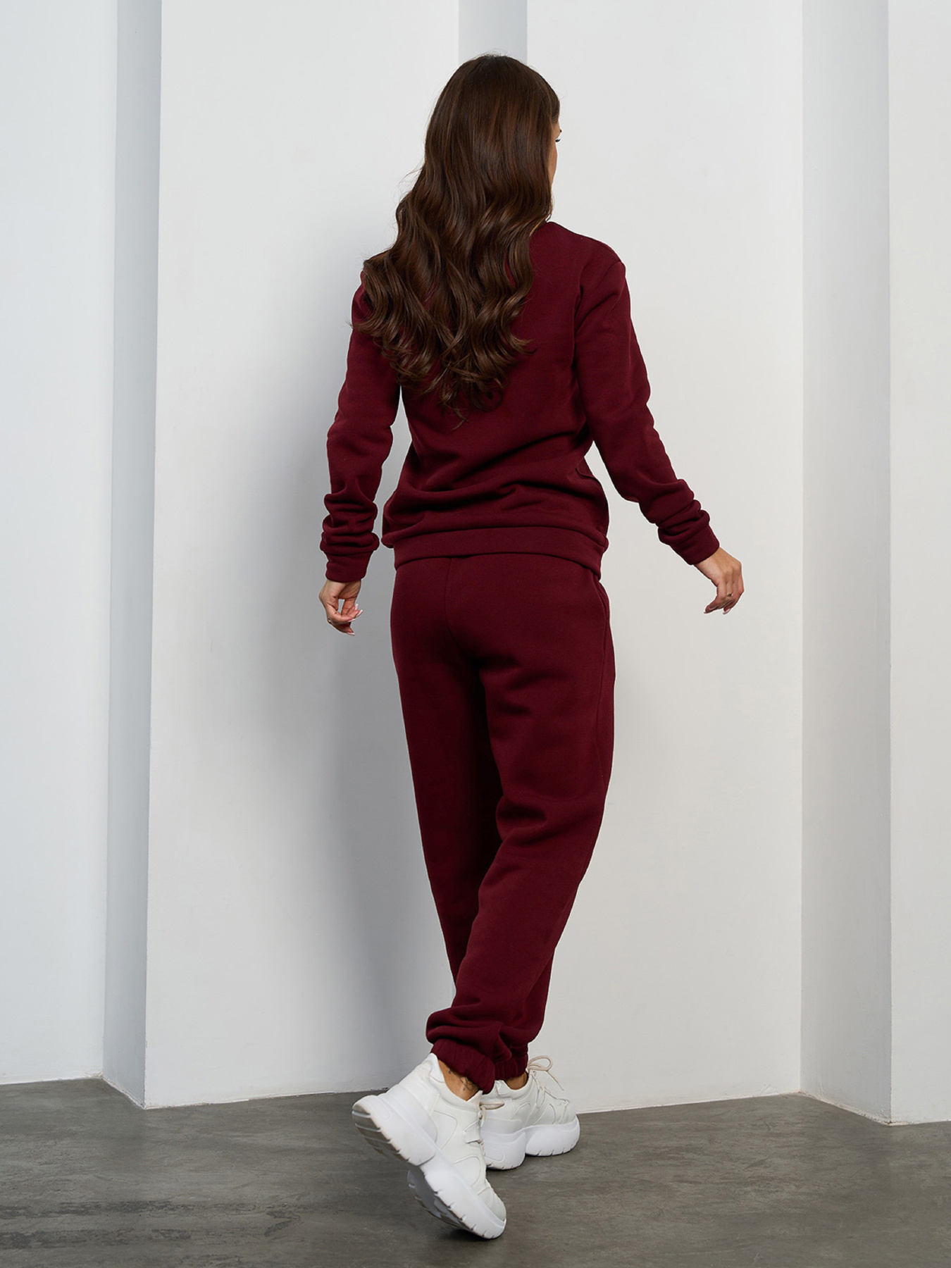 Спортивный костюм ISSA Plus модель 15456_бордовый Фото