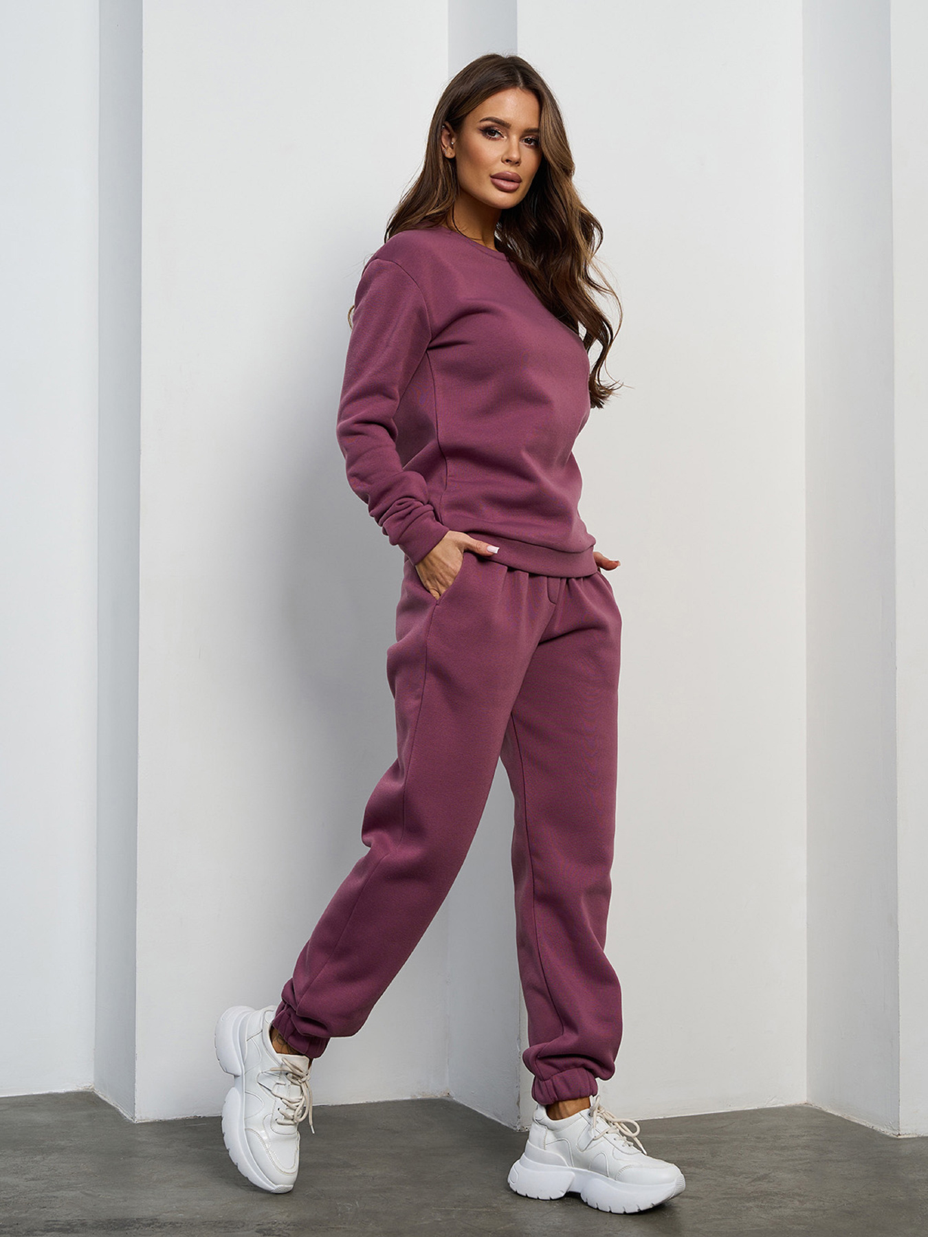 Спортивные костюмы модель 15456_темно-сиреневый Фото