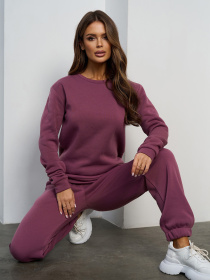 Спортивный костюм ISSA Plus модель 15456_темно-сиреневый Спортивный костюм ISSA Plus модель 15456_темно-сиреневый Фото