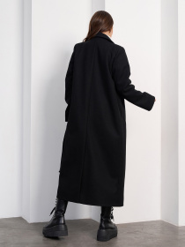 Пальто ISSA Plus модель 15473_черный Фото