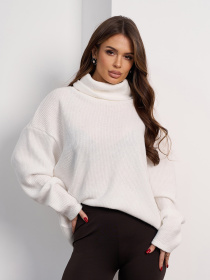 Свитер ISSA Plus модель 15485_белый Фото