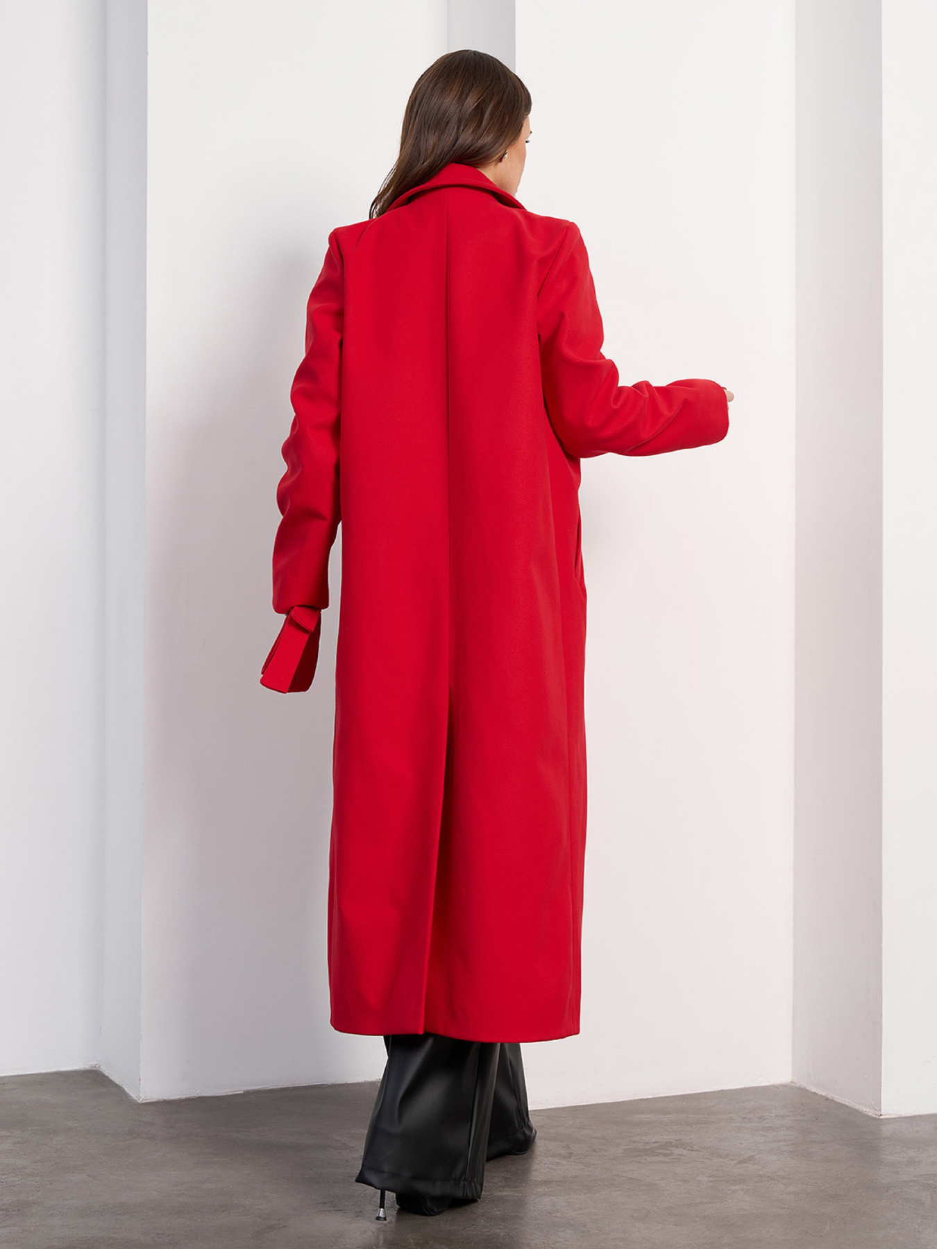 Пальто ISSA Plus модель 15474_красный Фото