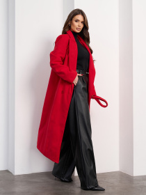 Пальто ISSA Plus модель 15474_красный Фото