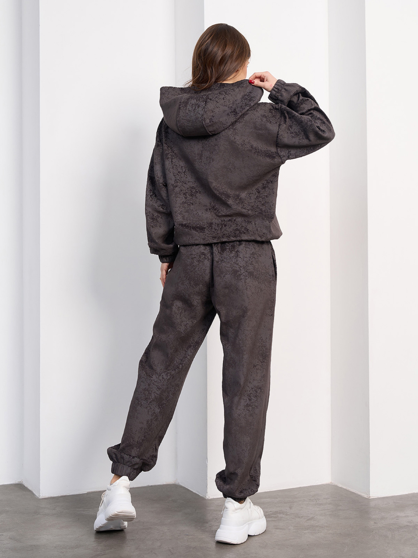 Спортивный костюм ISSA Plus модель 15480_темно-коричневый Фото