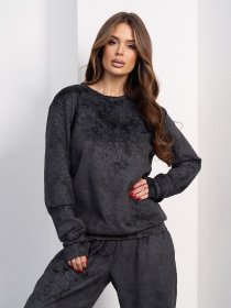 Спортивний костюм ISSA Plus модель 15481_черный Спортивний костюм ISSA Plus модель 15481_черный Фото