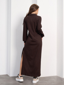 Сукня максі ISSA Plus модель 15484_темно-коричневый Фото