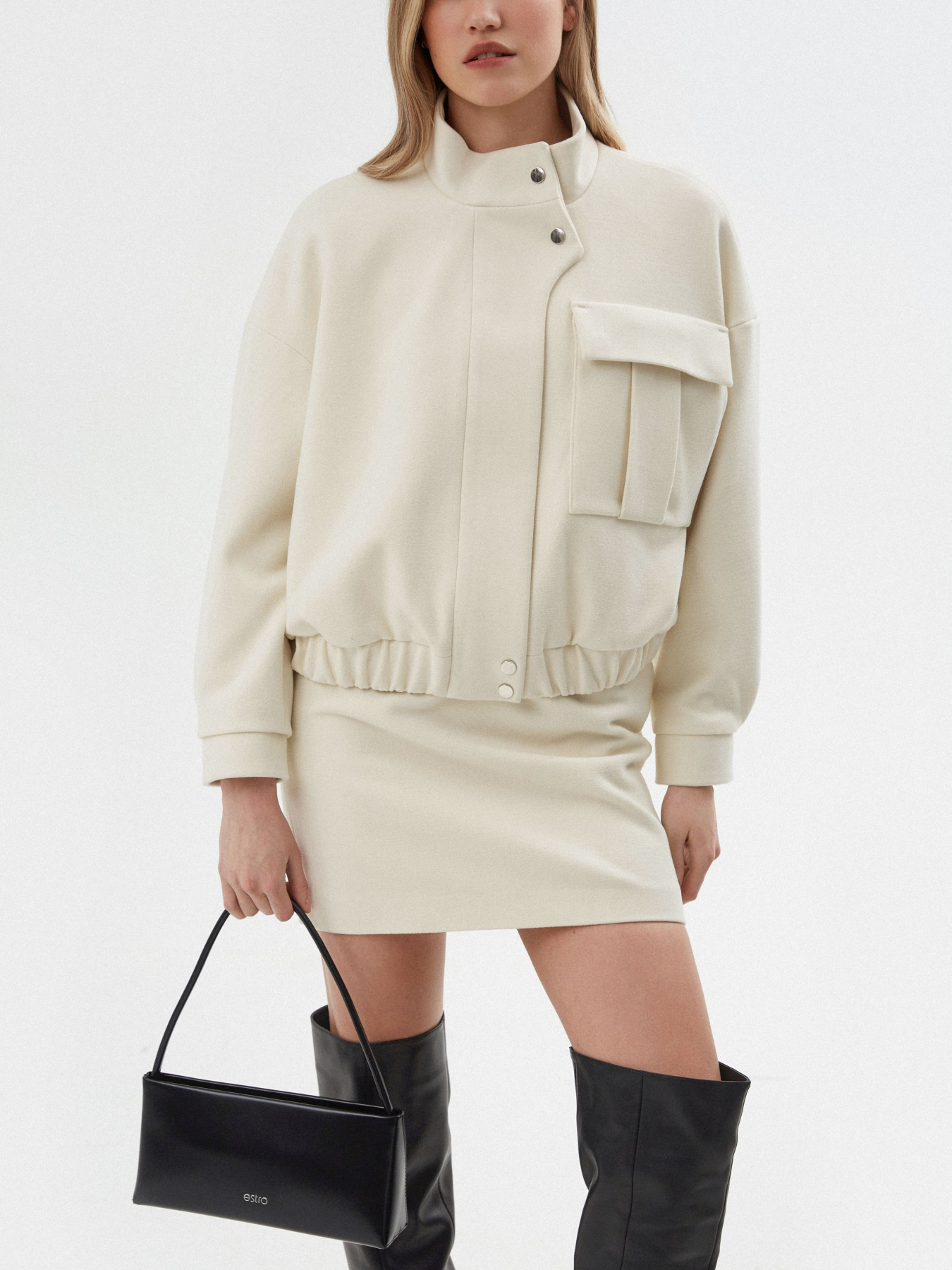 Куртка ESTRO 24-659-0125201, колір молочний модель 24-659-0125201 Фото