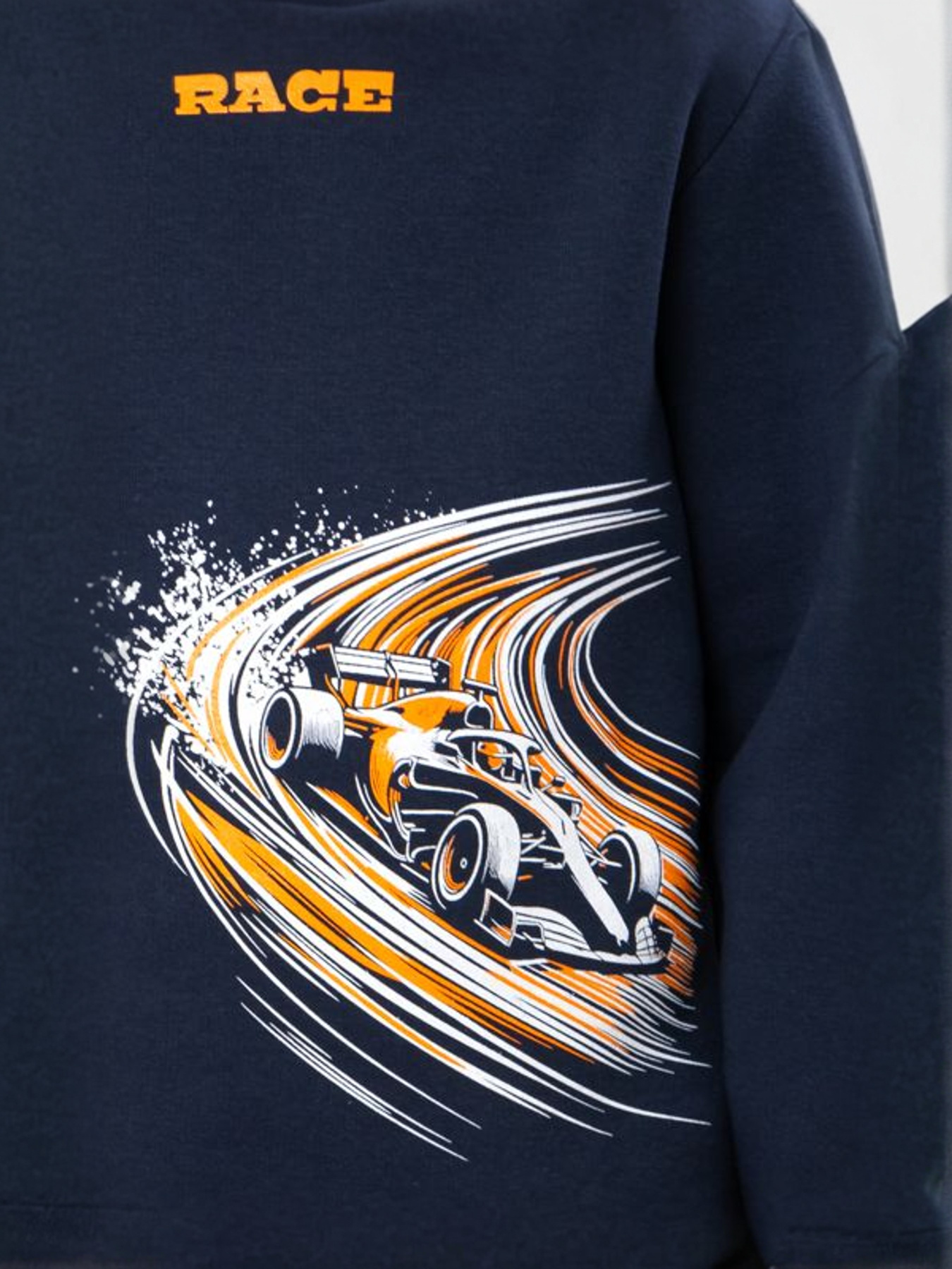 Теплий костюм для хлопчика з принтом Sportcar (світшот та штани), Темно-синій Носи Своє (6063-025-33-4-1) модель 6063-025-33-4-1-sinxo-chornij Фото