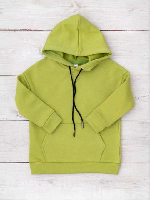 Тепле худі для хлопчика з капюшоном та кишенею-кенгуру, Оливковий Носи Своє (6394-025-4) модель 6394-025-4-olivka Фото