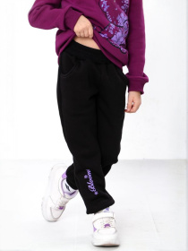 Теплий костюм з малюнком для дівчинки зі світшотом та штанами, Фуксія Носи Своє (6063-025-33-5) модель 6063-025-33-5-fuksq-chornij Фото