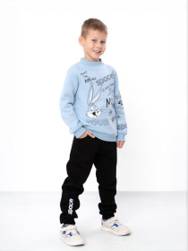 Теплий костюм для хлопчика зі світшотом та штанами, Світло-блакитний​ Носи Своє (6063-025-33-4) модель 6063-025-33-4-svtlo-blakitnij-chornij Фото