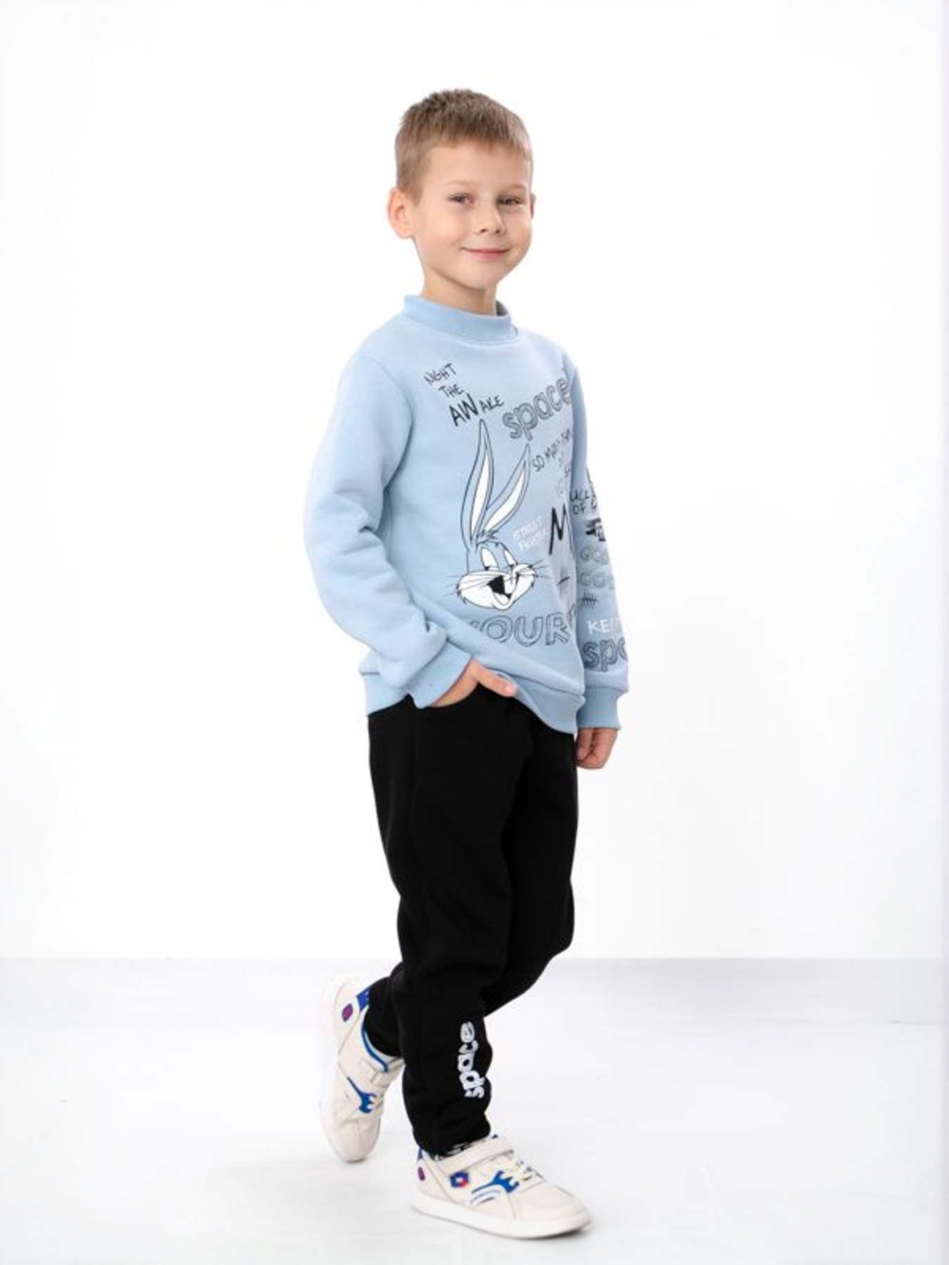 Спортивний костюм Носи своє модель 6063-025-33-4-svtlo-blakitnij-chornij Фото