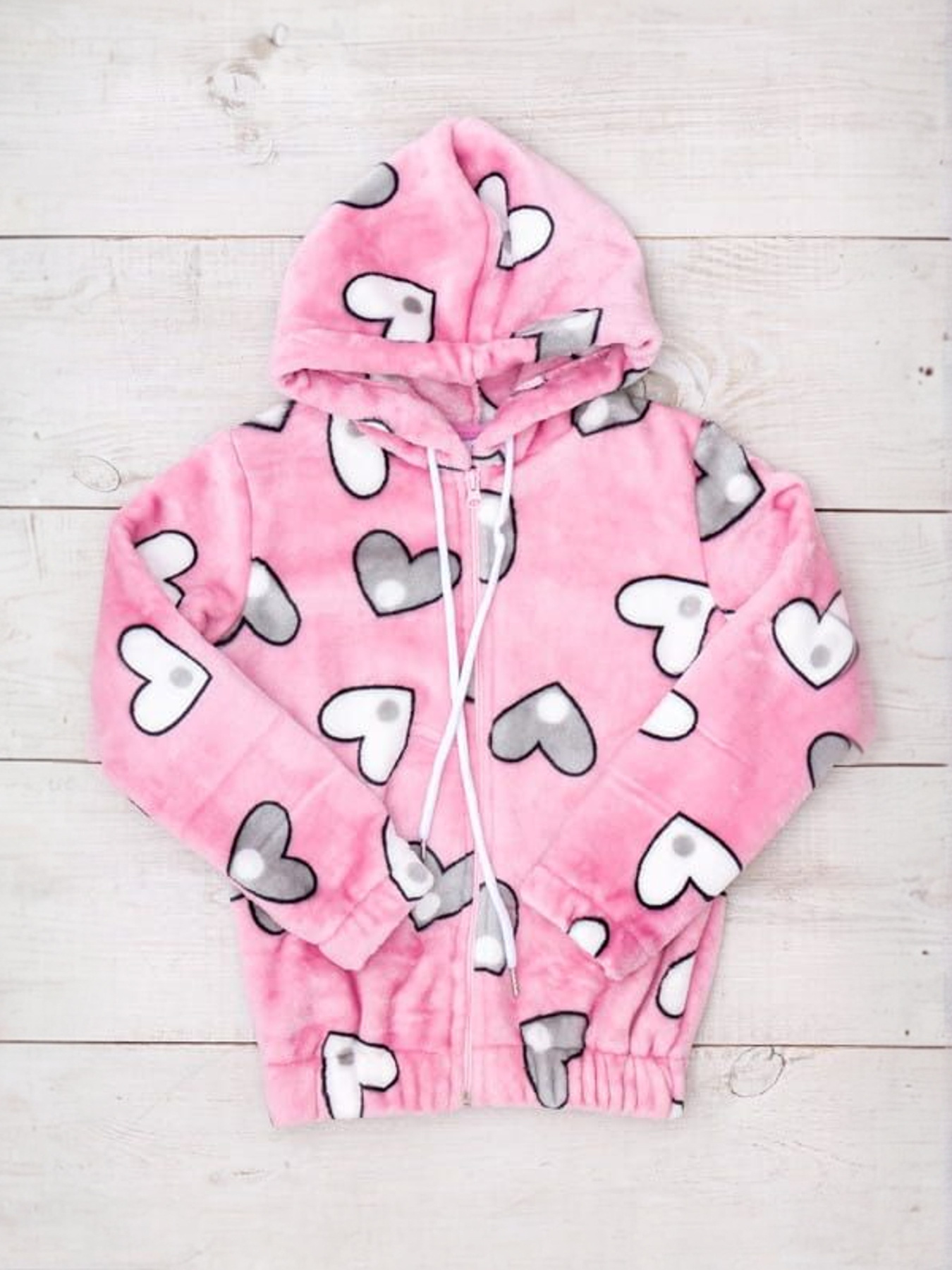 Махрова толстовка для дівчинки прямого крою на блискавці, Світло-рожевий Носи Своє (6071-035-5) модель 6071-035-5-serdechka-na-rozhevomu Махрова толстовка для дівчинки прямого крою на блискавці, Світло-рожевий Носи Своє (6071-035-5) модель 6071-035-5-serdechka-na-rozhevomu Фото