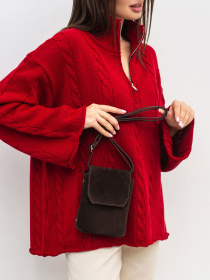 Сумка з комбінацією натуральної замші ROMASHKA модель 101022603061 Фото