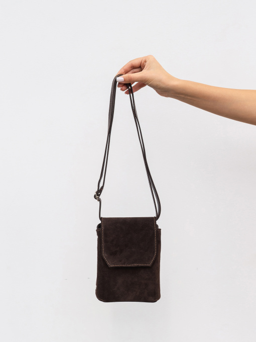 Сумка з комбінацією натуральної замші ROMASHKA модель 101022603061 Фото