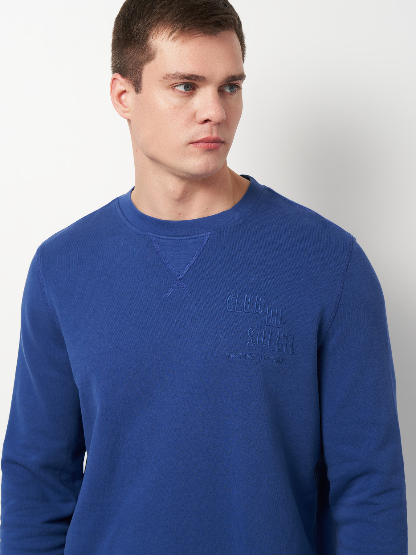 Свитшот мужской Mustang (Clio) Темно- голубой (1016260) модель 1016260 Фото