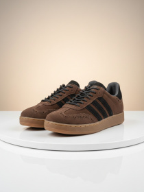 Коричневі чоловічі замшеві кеди модель PULSE_COFFEE Фото