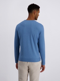 Мужской голубой джемпер с шерстью модель C5 51790.5137.6236 Фото