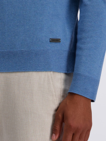 Мужской голубой джемпер с шерстью модель C5 51790.5137.6236 Фото