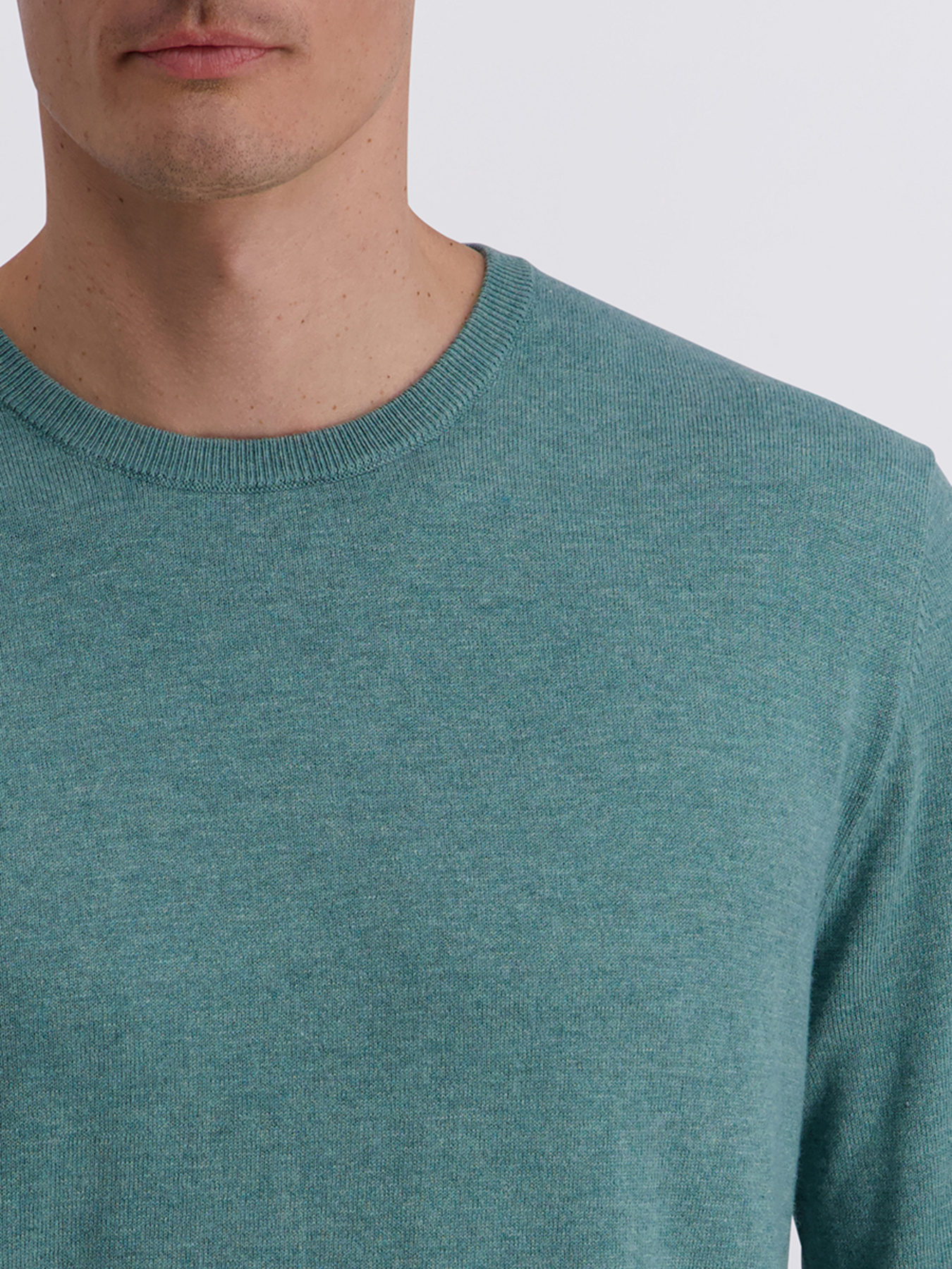 Чоловічий м'ятний джемпер з шерстю модель C5 51790.5137.6117 Фото