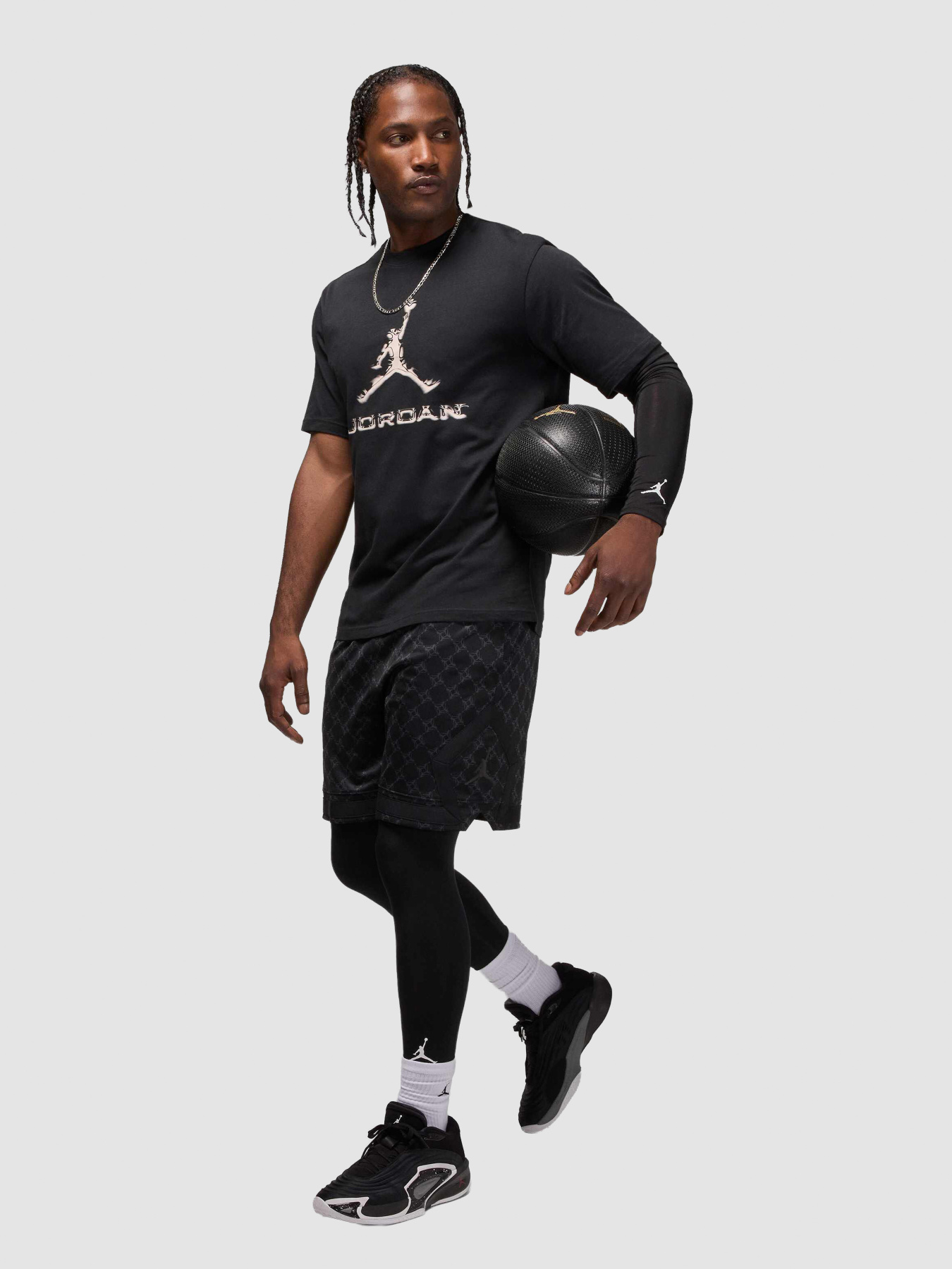 Повсякденні шорти Jordan Sport Dri-Fit Printed Diamond модель HQ8663-010 Фото