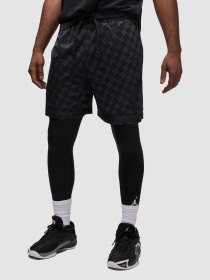 Повседневные шорты Jordan Sport Dri-Fit Printed Diamond модель HQ8663-010 Фото