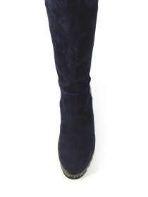 Зимние сапоги из натуральной замши и кожи модель 1066-YKblue Фото