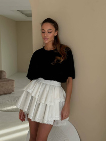 Жіноча пишна спідниця ROMANTIC, Білий Milirud (mil546) модель mil546-blij Фото