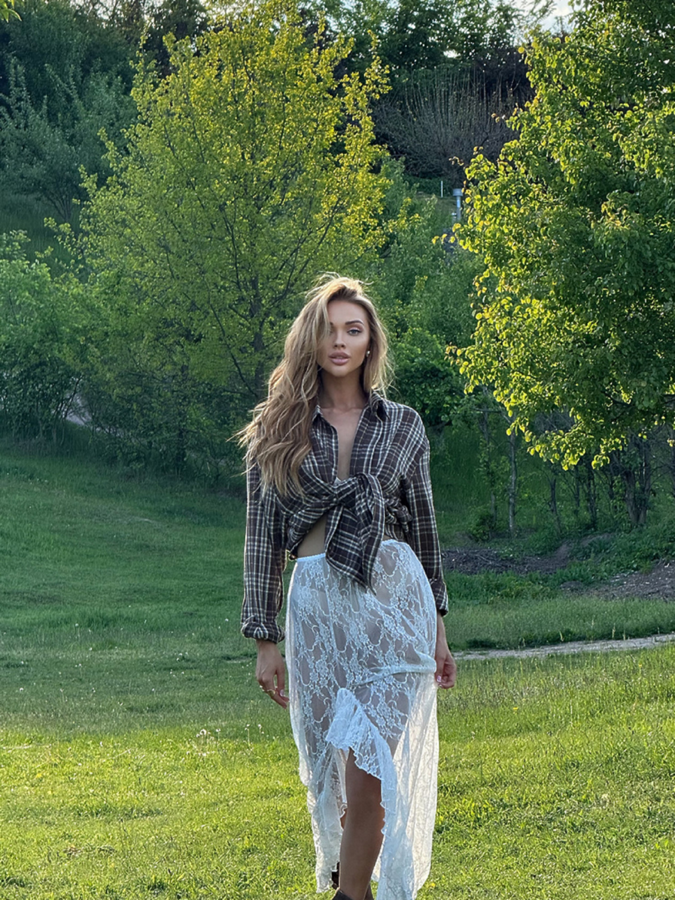 Жіноча спідниця з мережива ISLAND, Білий Milirud (mil619) модель mil619-blij Фото