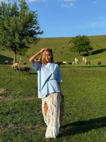 Жіноча спідниця з мережива ISLAND, Білий Milirud (mil619) модель mil619-blij Фото