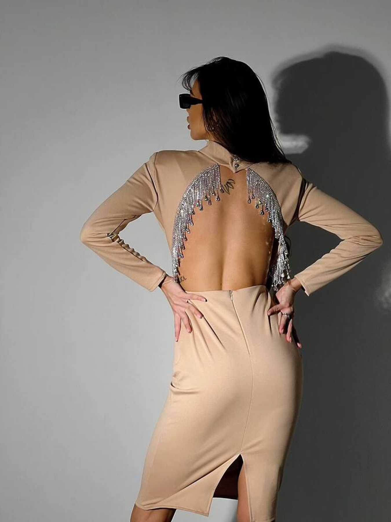 Платье миди Milirud модель mil544-bezhevij Фото