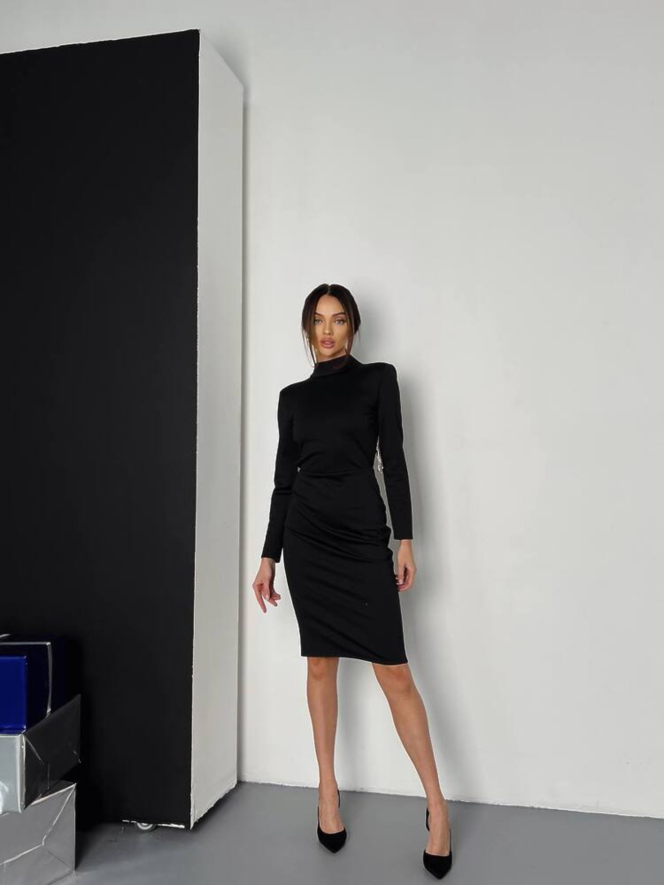 Платье миди Milirud модель mil544-chornij Фото