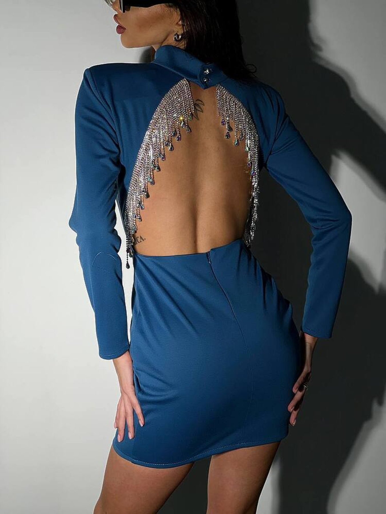 Сукня міні Milirud модель mil543-akvamarin Сукня міні Milirud модель mil543-akvamarin Фото