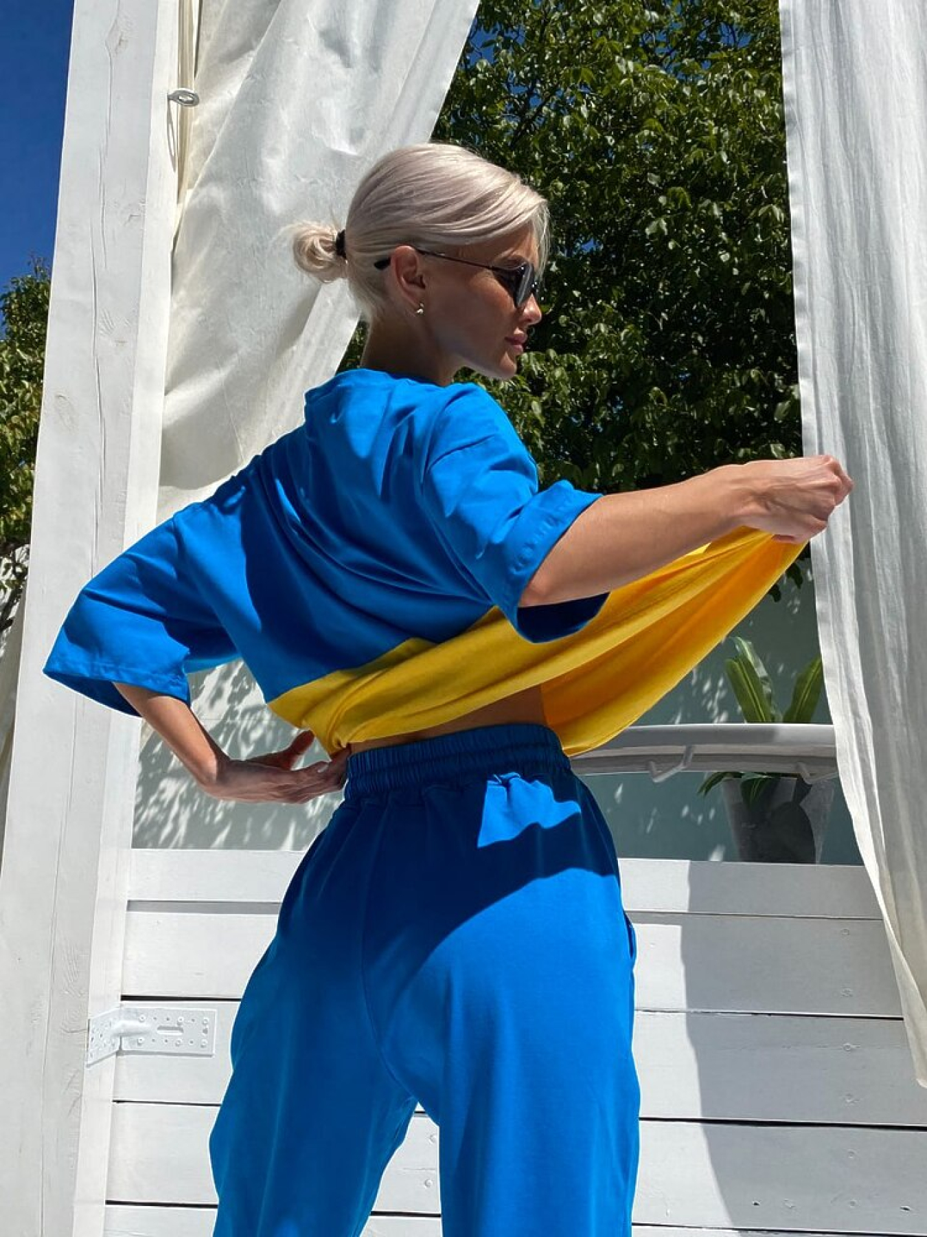 Жіночі комфортні штани оверсайз UKRAINE, Синій Milirud (mil495) модель mil495-sinj Фото