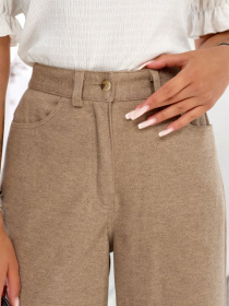 Жіночі теплі брюки прямі від стегна, Бежевий LadyLike (ll236860089) модель ll236860089-bezhevij Фото