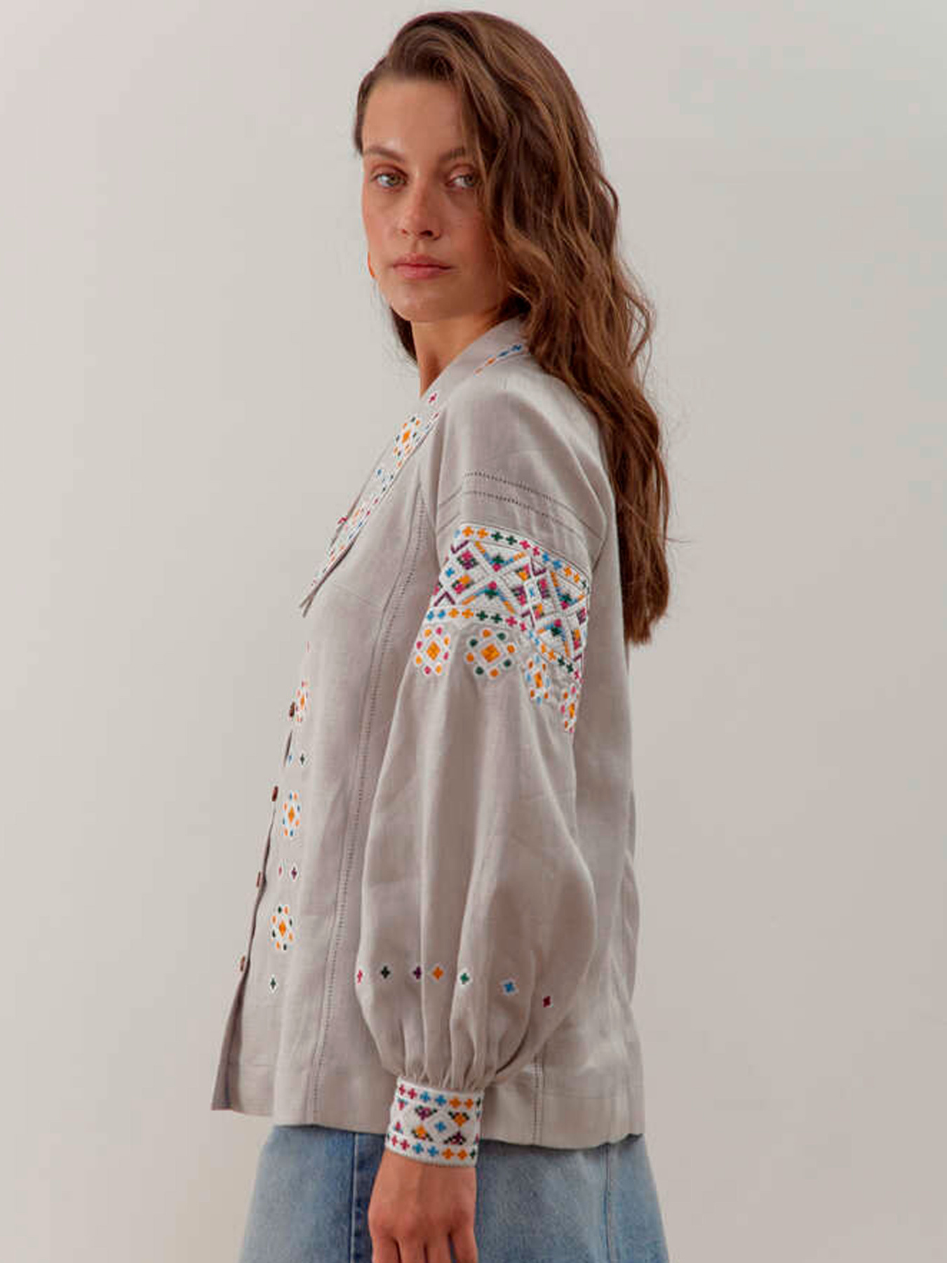 Вышиванки Folk Moda модель fm3046-srij Фото
