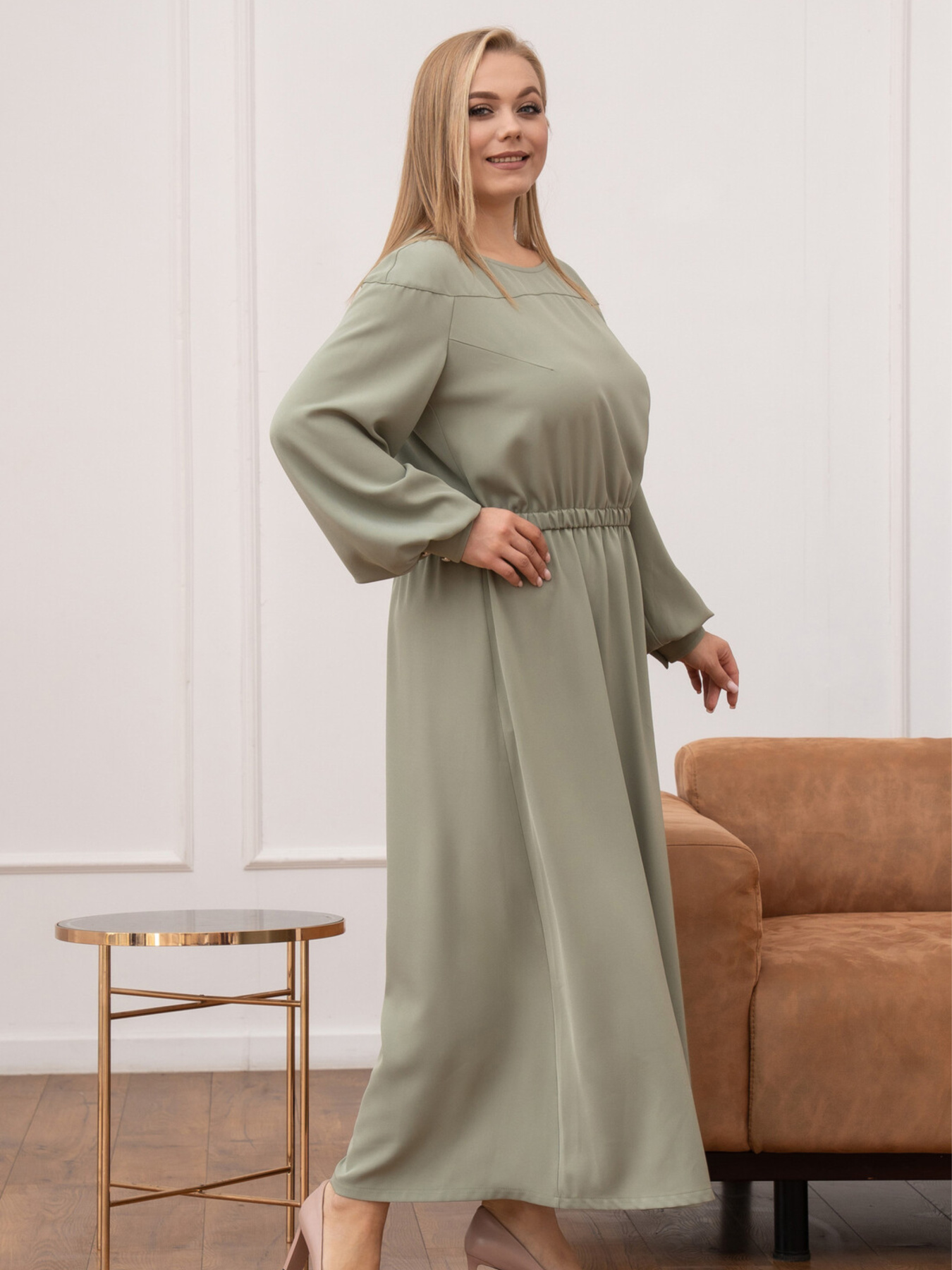 Платье макси RiMari модель 2125-olivka Фото