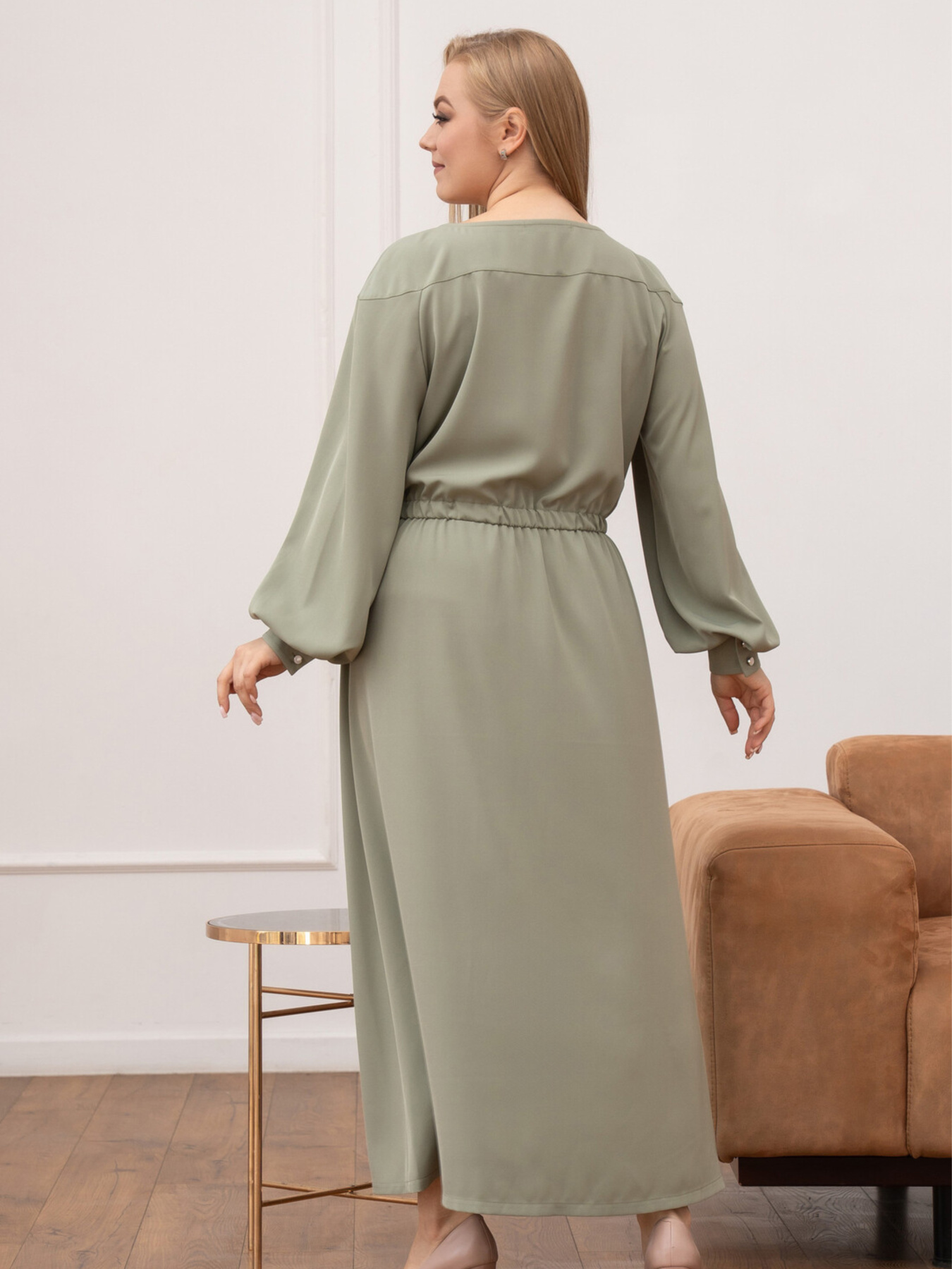 Платье макси RiMari модель 2125-olivka Фото