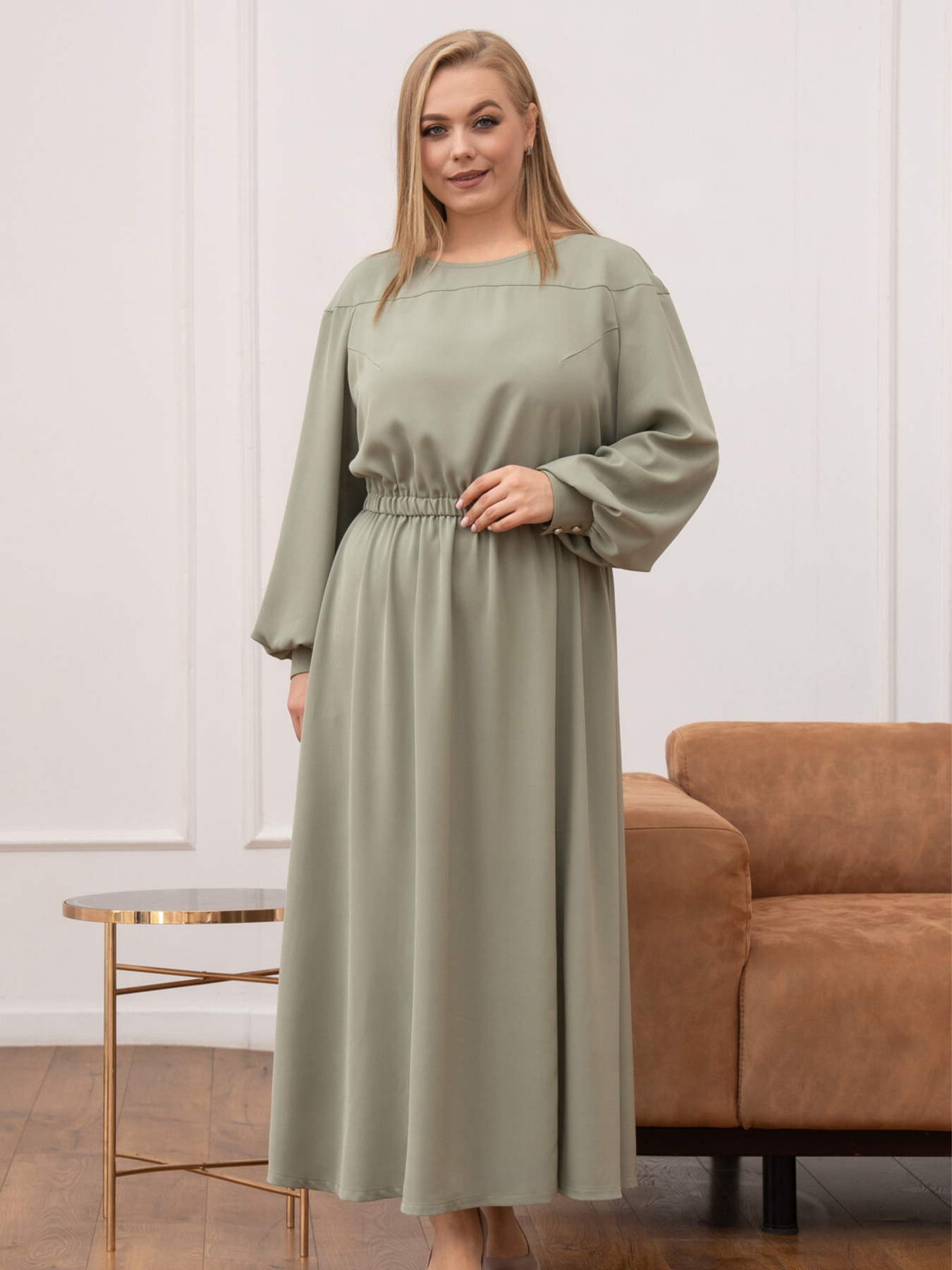 Платье макси RiMari модель 2125-olivka Фото