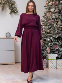 Жіноча довга сукня з розрізами Ліана, Марсала RiMari (СК 2125) модель 2125-marsala Фото