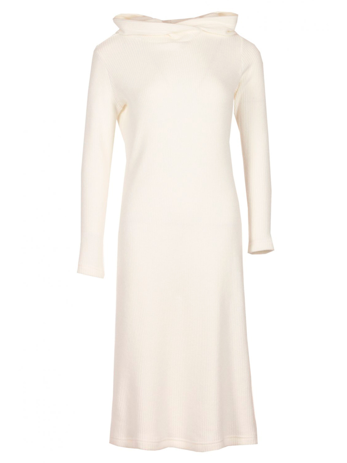 Жіноча тепла сукня з вовни із капюшоном, Білий LadyLike (ll146660001) модель ll146660001-blij Фото