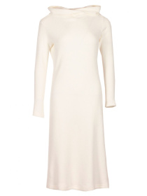 Жіноча тепла сукня з вовни із капюшоном, Білий LadyLike (ll146660001) модель ll146660001-blij Фото