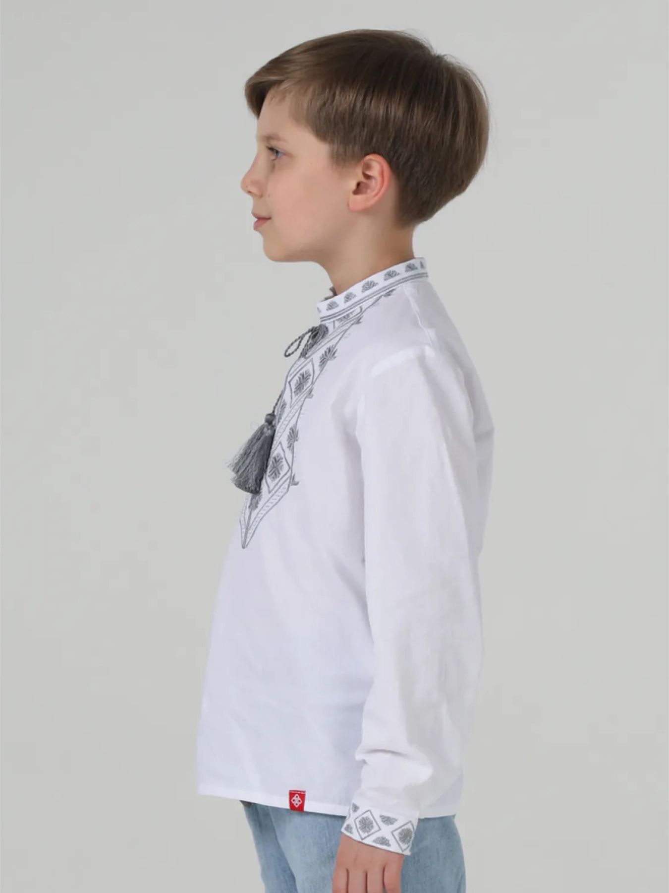 Дитяча вишиванка для хлопчика, Білий Folk Moda (fm3069) модель fm3069-blij Фото